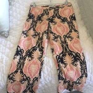 Trina Turk Royal Ikat print dressy pants